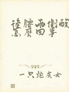 后腰两侧酸胀是怎么回事封面