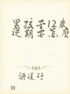 男孩子12岁叛逆期要怎么管教