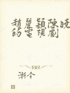 赵丽颖陈晓演过的电视剧