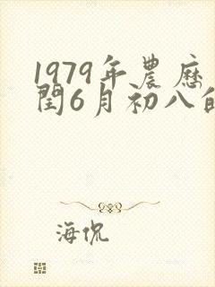 1979年农历闰6月初八的命运封面