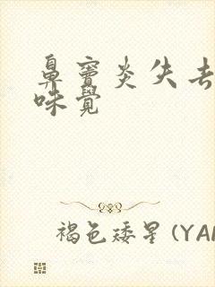 鼻窦炎失去嗅觉味觉封面