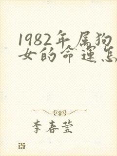 1982年属狗女的命运怎么样