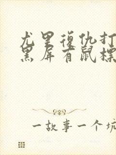 尤里复仇打开后黑屏有鼠标