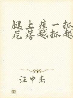 腿上痒一抓就起疙瘩越抓越痒