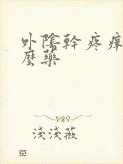 外阴干疼痒用什么药