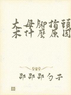 大母脚指头发麻木什么原因