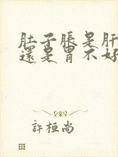 肚子胀是肝不好还是胃不好