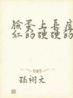 脸蛋上长痘痘红红的硬硬的