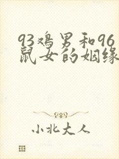 93鸡男和96鼠女的姻缘解析封面