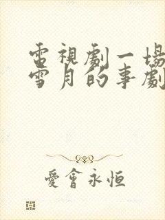 电视剧一场风花雪月的事剧情介绍