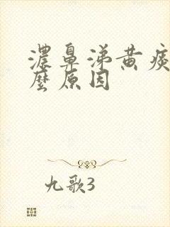 浓鼻涕黄痰是什么原因封面