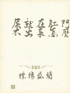 屎就在肛门口拉不出来怎么办