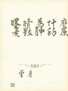 眼睛为什么会起麦粒肿的原因