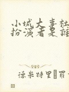 小城大事杜涛的扮演者是谁