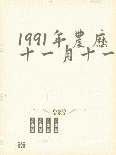 1991年农历十一月十一出生的女孩命怎么样