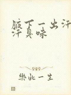 腋下一出汗就有汗臭味