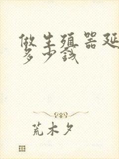 做生殖器延长得多少钱