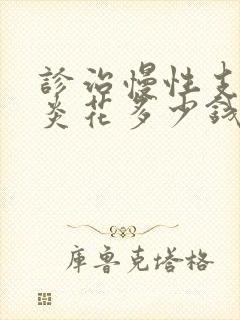 诊治慢性支气管炎花多少钱封面