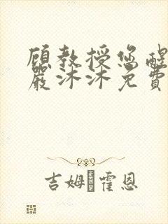 顾教授您醒了吗严沐沐免费阅读全文小说