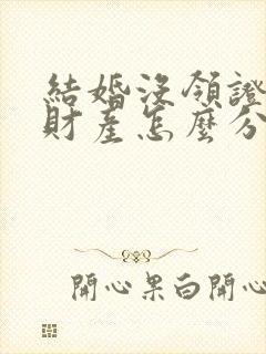 结婚没领证离婚财产怎么分割