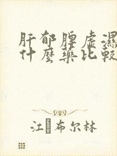 肝郁脾虚湿重吃什么药比较好