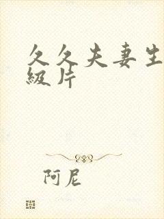 久久夫妻生活一级片