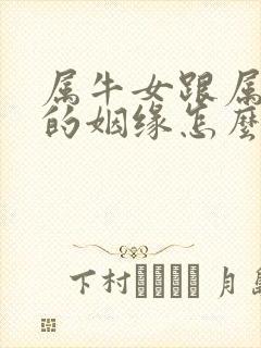 属牛女跟属羊男的姻缘怎么样