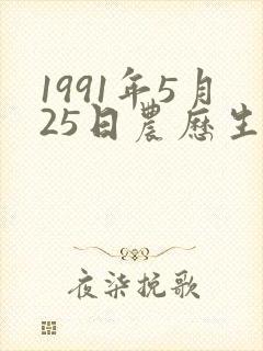 1991年5月25日农历生辰五行