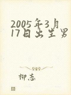 2005年3月17日出生男孩的命运