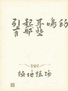 引起耳鸣的原因有哪些封面