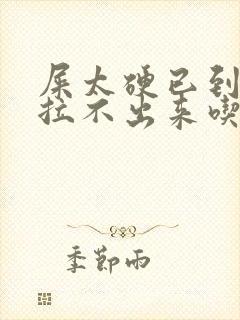 屎太硬已到肛门拉不出来吃什么药