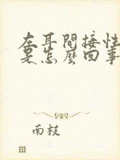 左耳间接性耳鸣是怎么回事