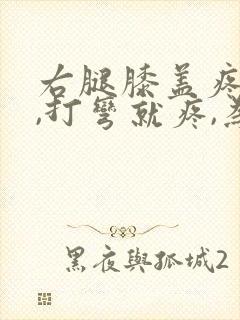 右腿膝盖疼痛,,打弯就疼,为什么