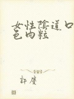 女性阴道口有红色肉粒