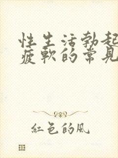 性生活勃起中途疲软的常见病因封面