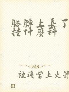 胳膊上长了疙瘩挂什么科