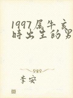 1997属牛亥时出生的男孩命运