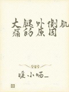 大腿外侧肌肉疼痛的原因封面