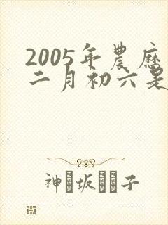 2005年农历二月初六是什么命