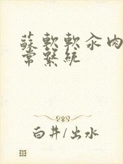 苏软软汆肉的日常系统