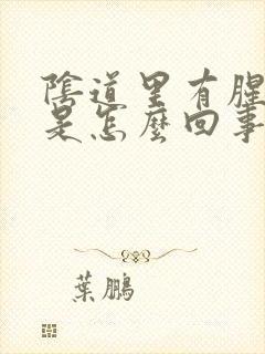 阴道里有腥臭味是怎么回事