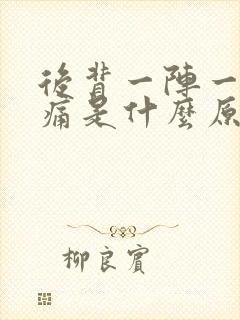 后背一阵一阵抽痛是什么原因