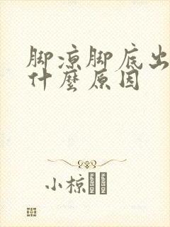 脚凉脚底出汗是什么原因封面