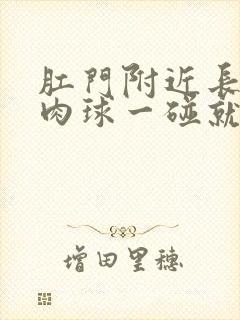 肛门附近长个小肉球一碰就疼