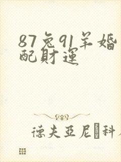 87兔91羊婚配财运封面