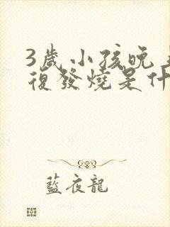 3岁小孩晚上反复发烧是什么原因封面