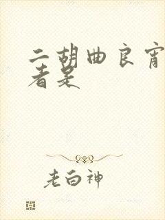 二胡曲良宵的作者是