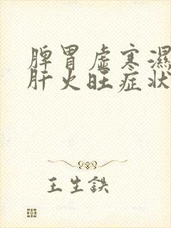 脾胃虚寒湿气重肝火旺症状封面