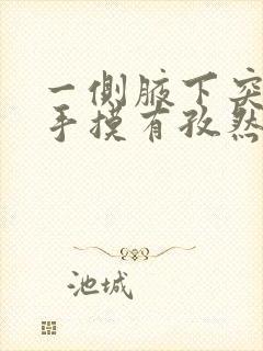 一侧腋下突然用手摸有孜然味