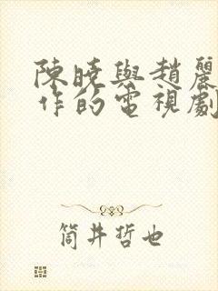 陈晓与赵丽颖合作的电视剧